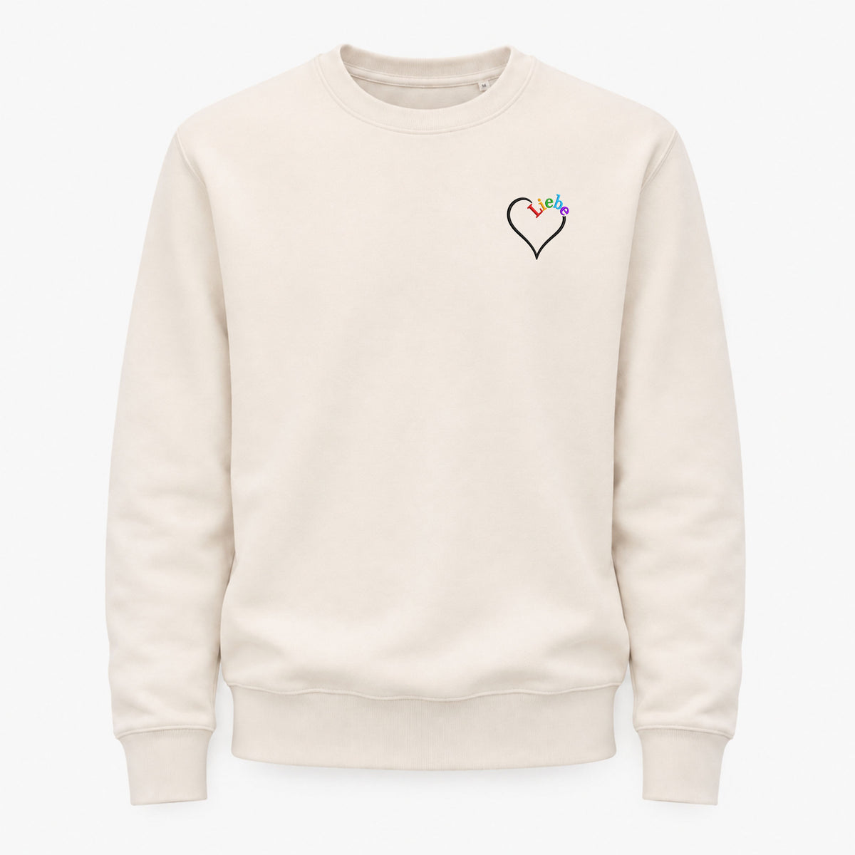 Liebe - Statement Organic Sweatshirt / Regular Fit / Frontstick
