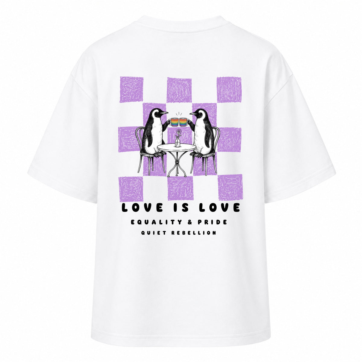 Love is Love - Ladies Oversized T-Shirt / Backprint