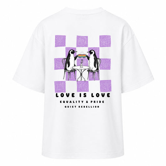 Love is Love - Ladies Oversized T-Shirt / Backprint