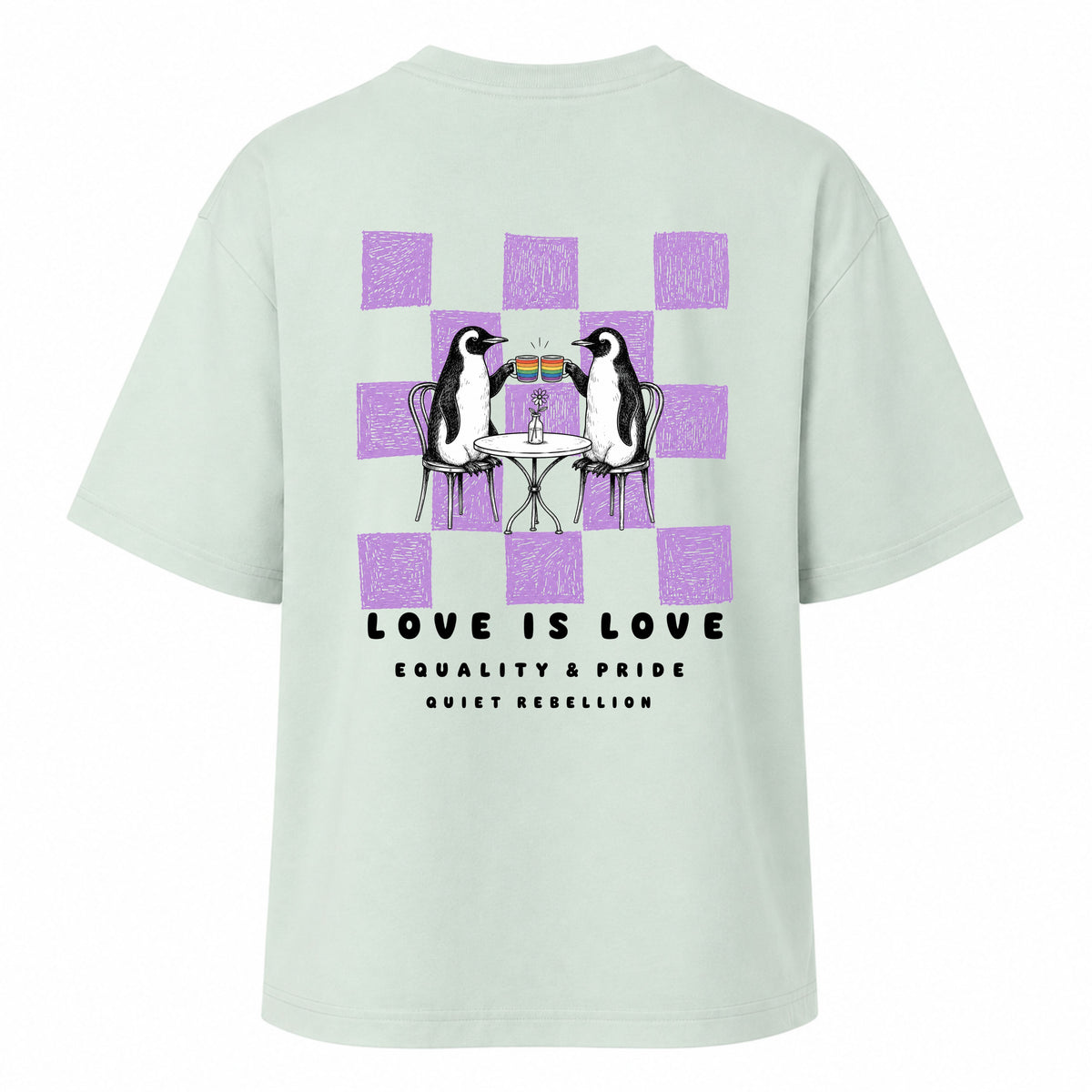 Love is Love - Ladies Oversized T-Shirt / Backprint