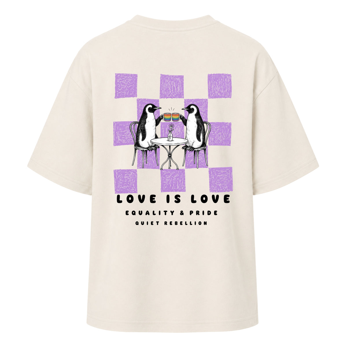 Love is Love - Ladies Oversized T-Shirt / Backprint