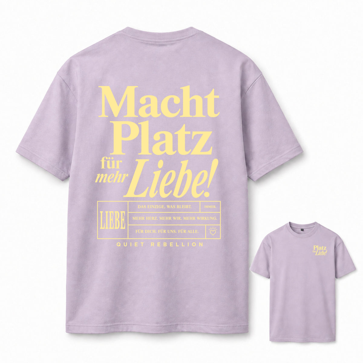 Macht Platz für mehr Liebe - Oversized Statement Shirt