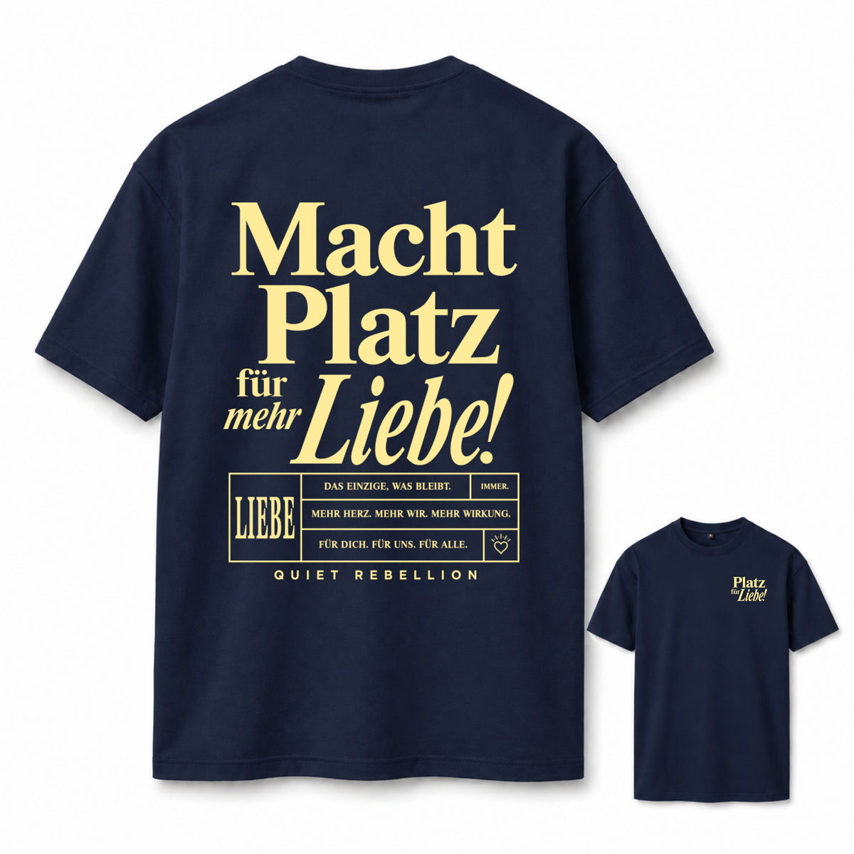 Macht Platz für mehr Liebe - Oversized Statement Shirt