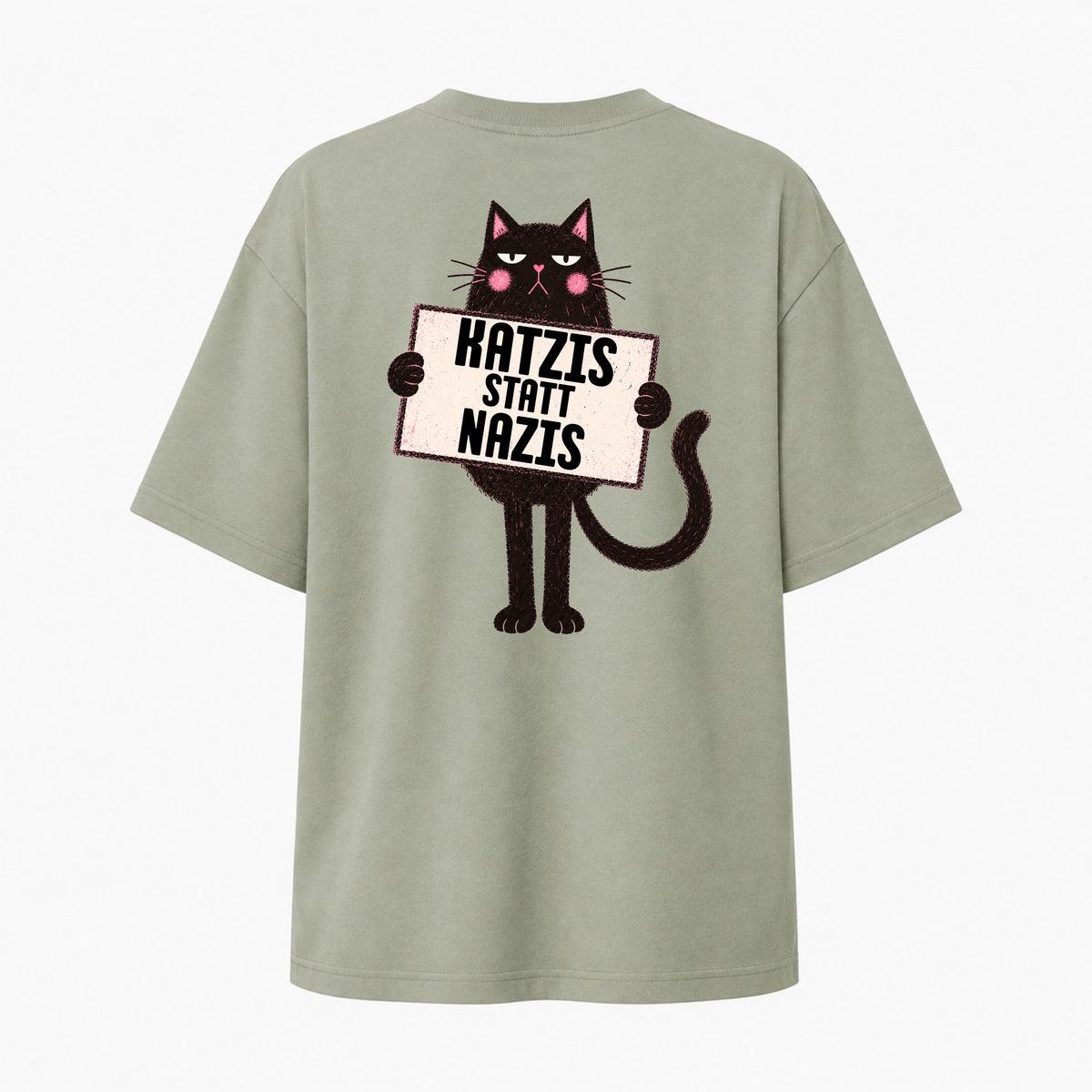 Katzis statt Nazis - Women‘s Oversized T-Shirt