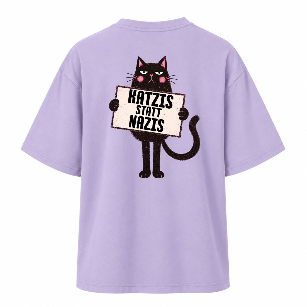 Katzis statt Nazis - Women‘s Oversized T-Shirt