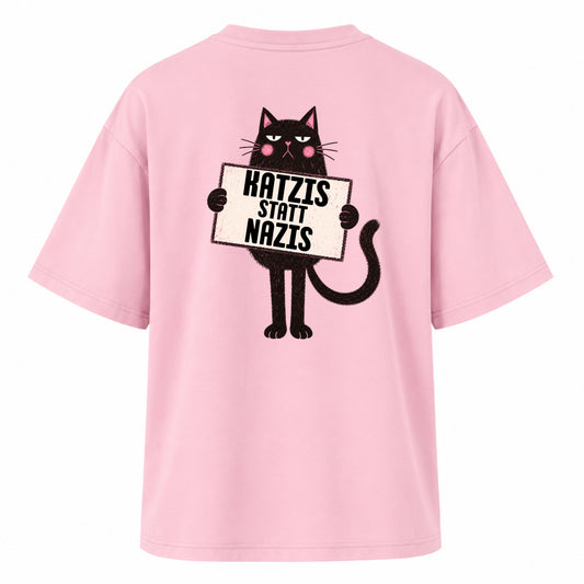 Katzis statt Nazis - Women‘s Oversized T-Shirt