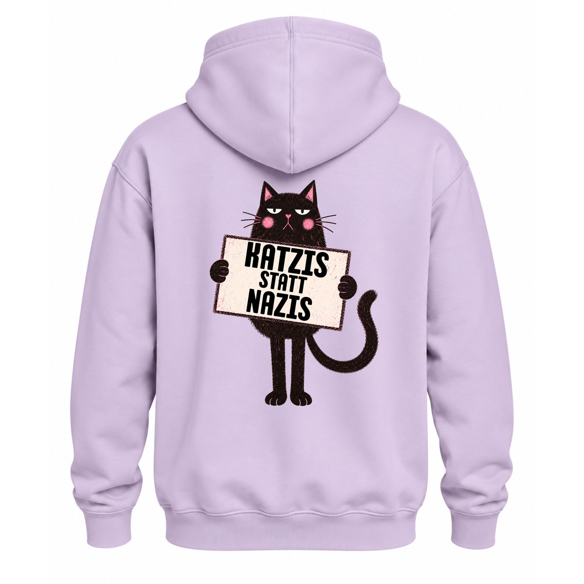 Katzis statt Nazis - Relaxed Fit Statement Hoodie