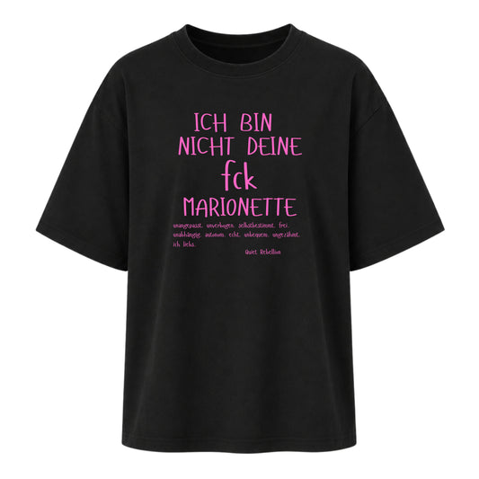 Nicht deine fck Marionette - Ladies Oversized Statement Shirt