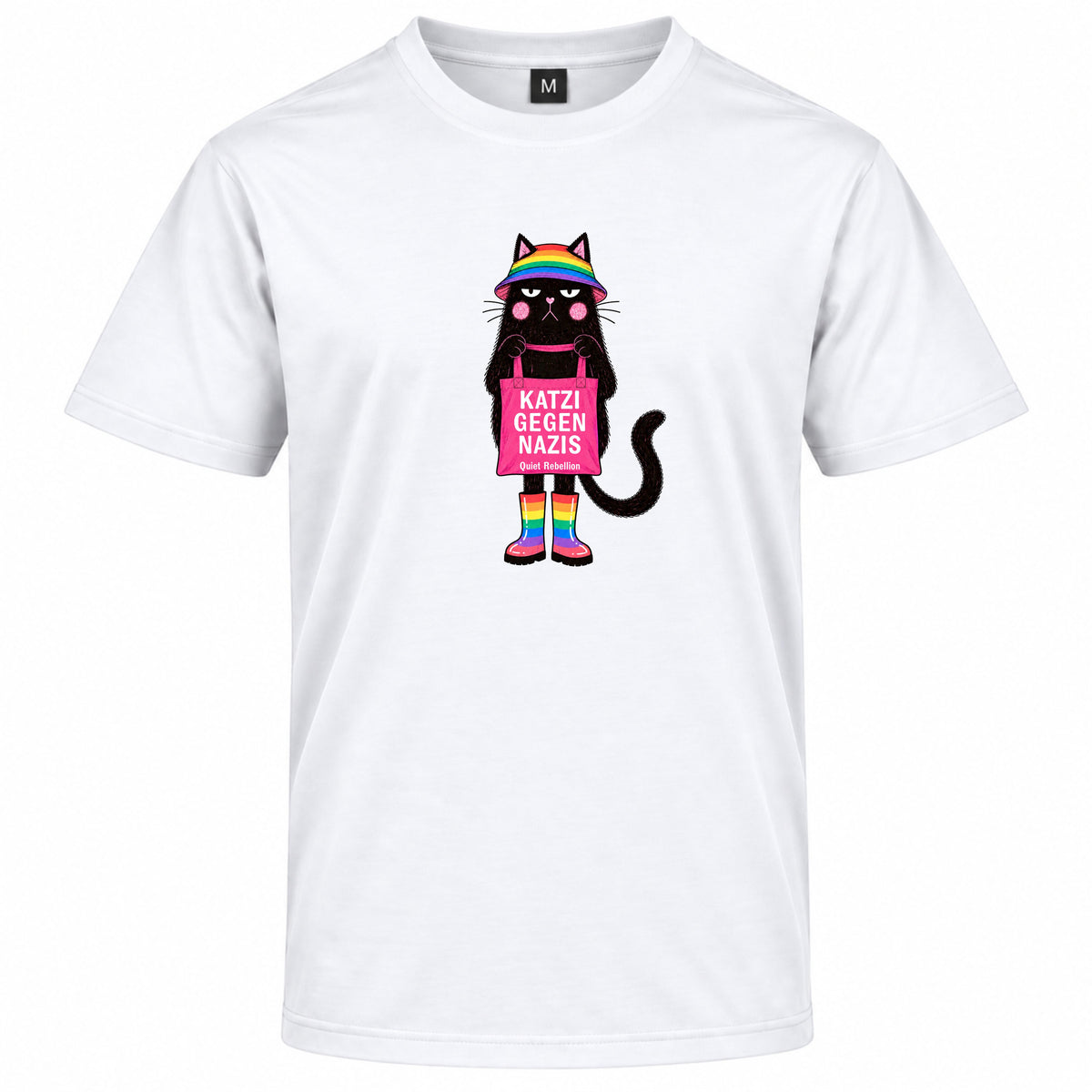 Katzi gegen Nazis - Regular Fit Statement Shirt