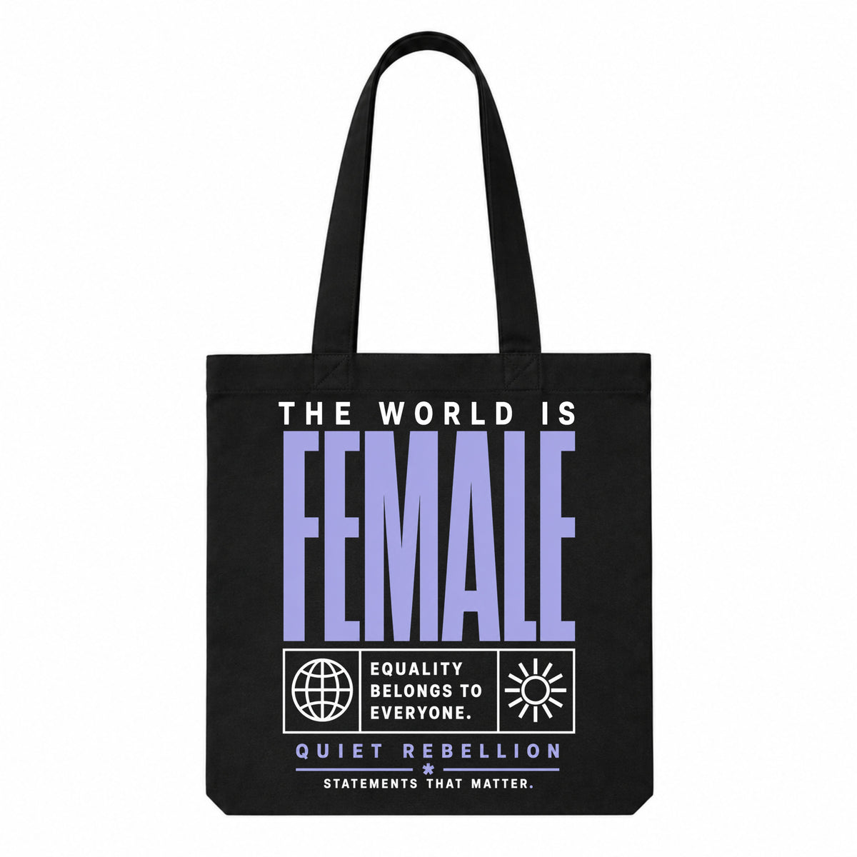 The world is Female - Canvas Carrier Bag XL