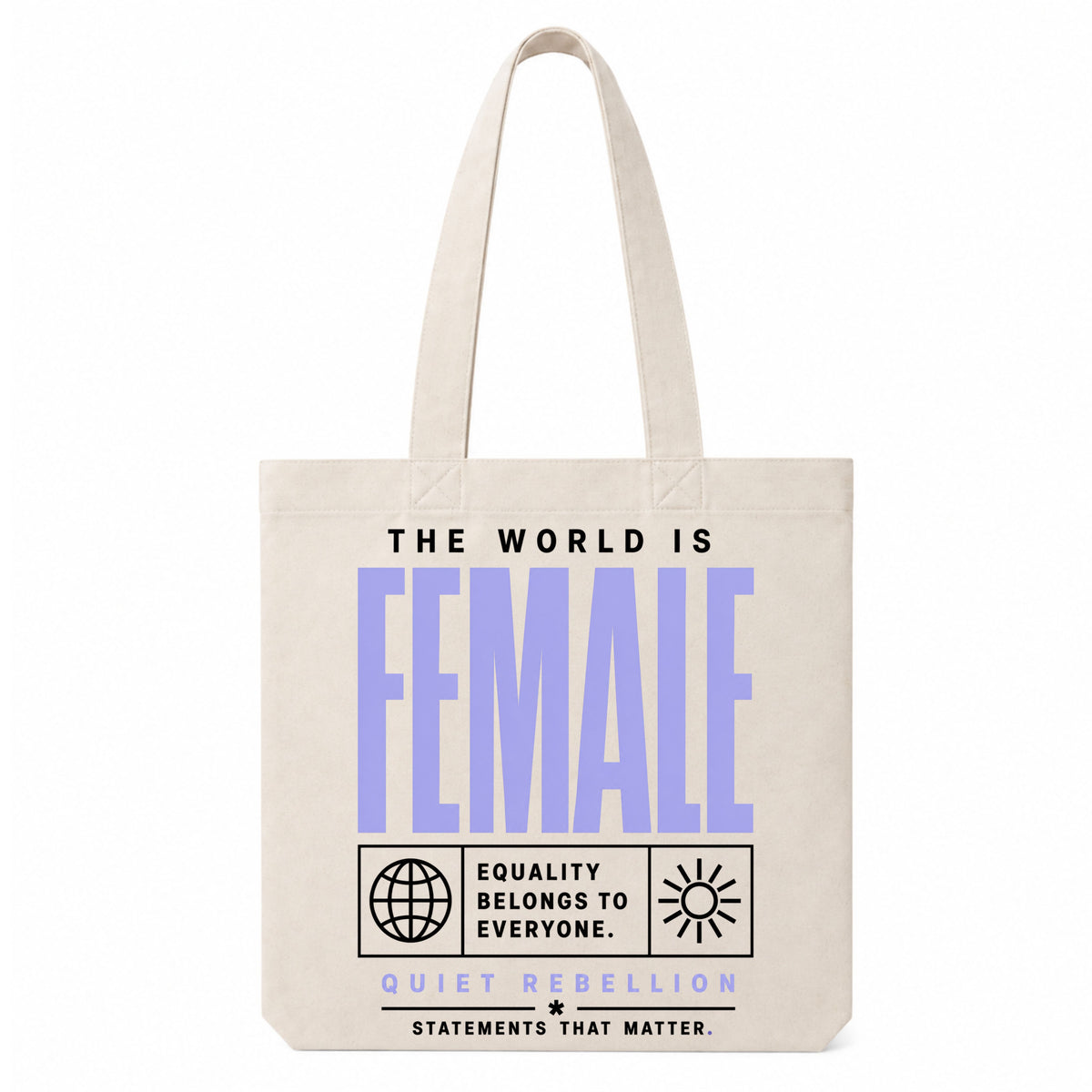 The world is Female - Canvas Carrier Bag XL