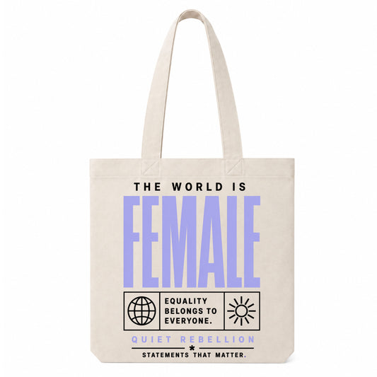 The world is Female - Canvas Carrier Bag XL