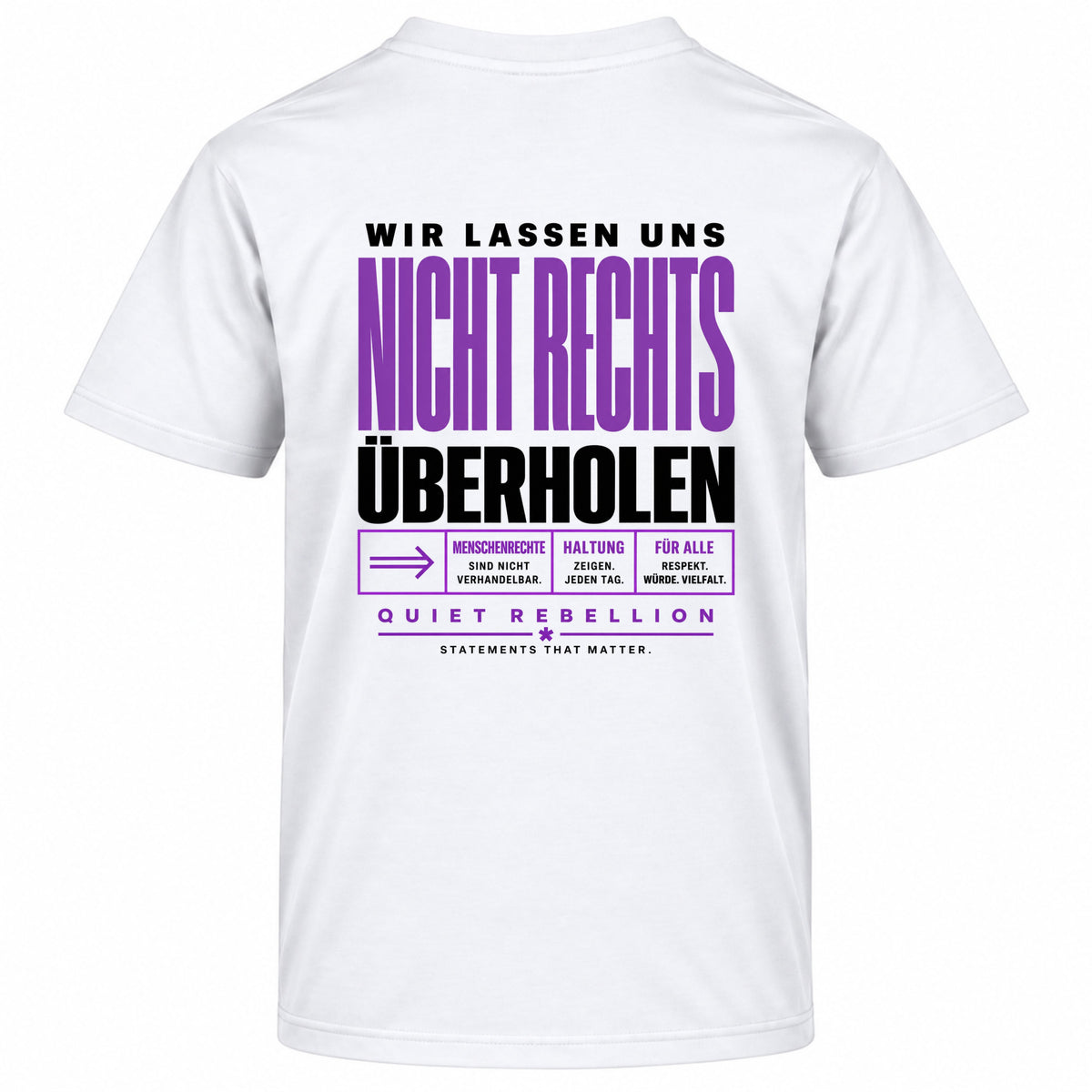 Wir lassen uns nicht rechts überholen - Regular Fit Statement Shirt