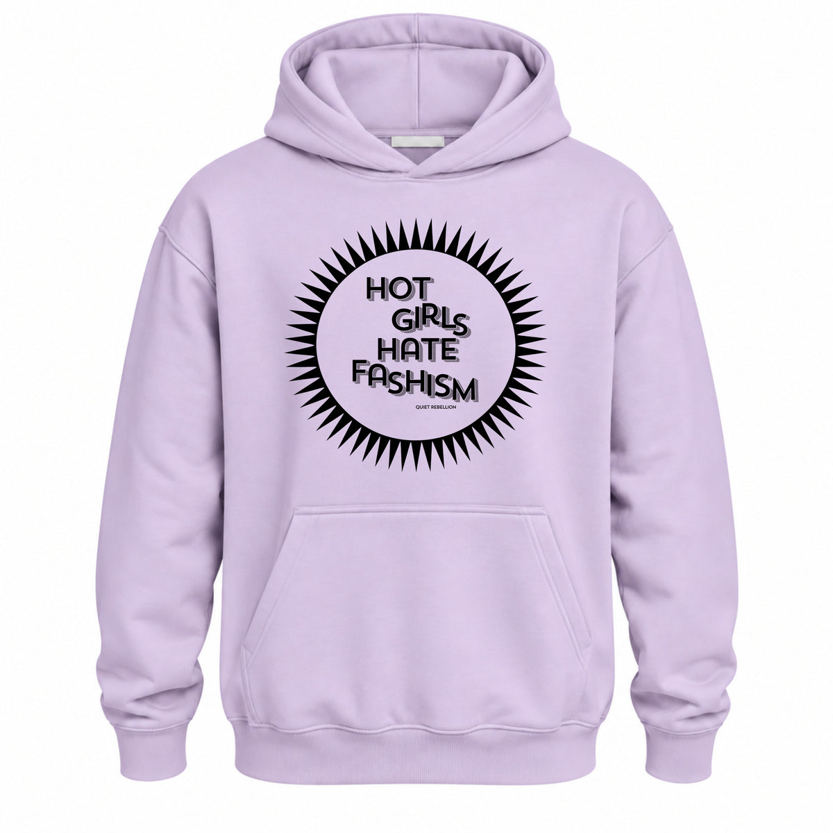 Hot Girls Hate Fashism - Relaxed Fit Statement Hoodie