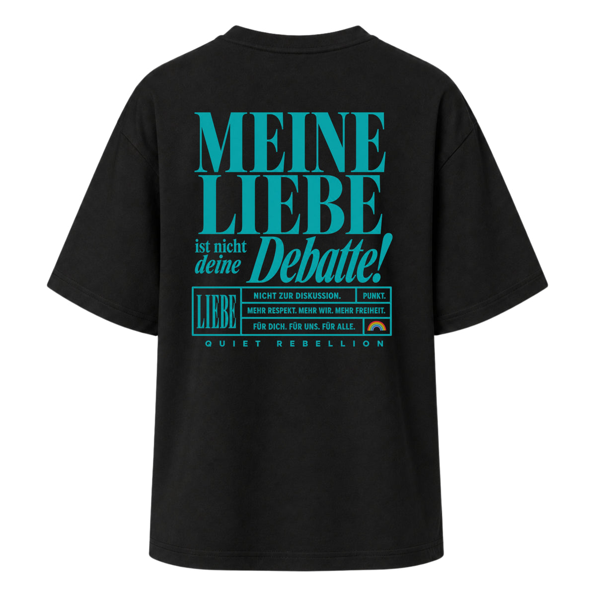 Meine Liebe ist nicht deine Debatte - Women‘s Oversized Statement Shirt