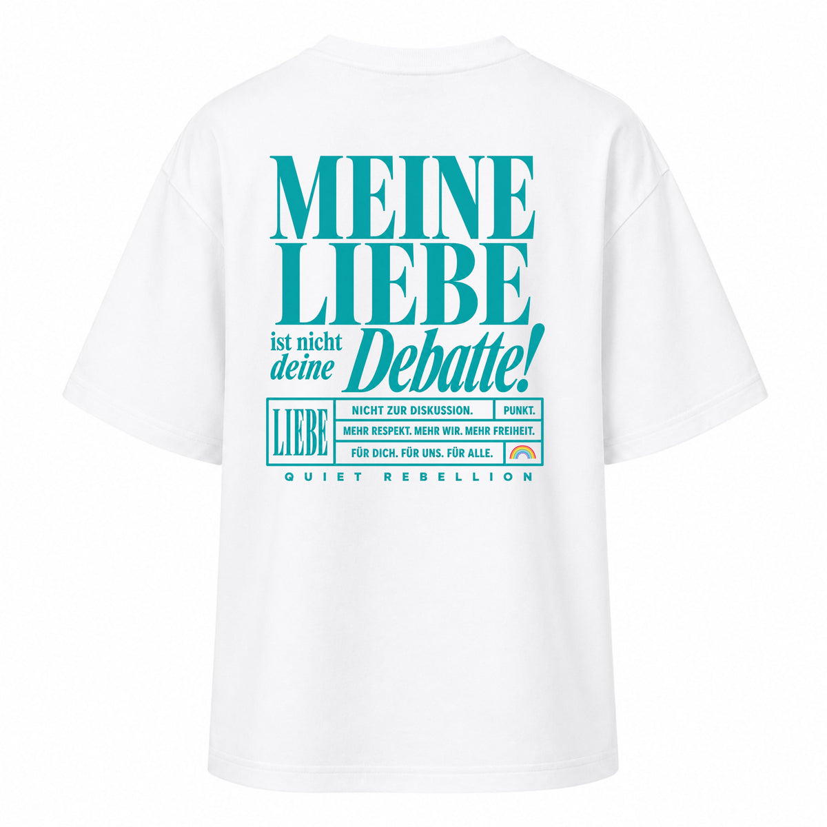 Meine Liebe ist nicht deine Debatte - Women‘s Oversized Statement Shirt