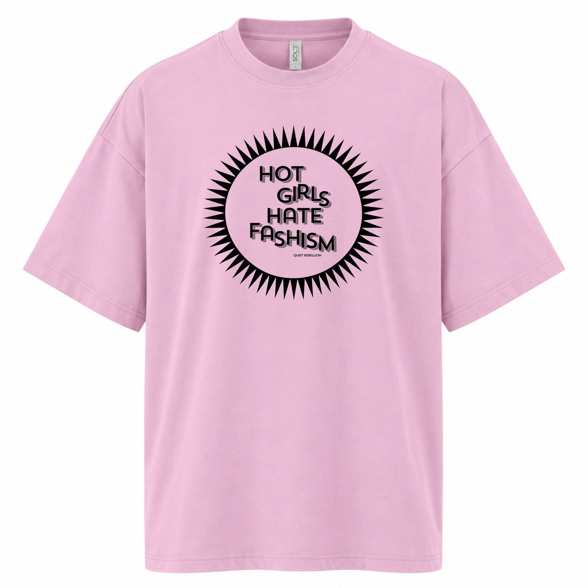 Hot Girls Hate Fashism - Women‘s Oversized Statement Shirt