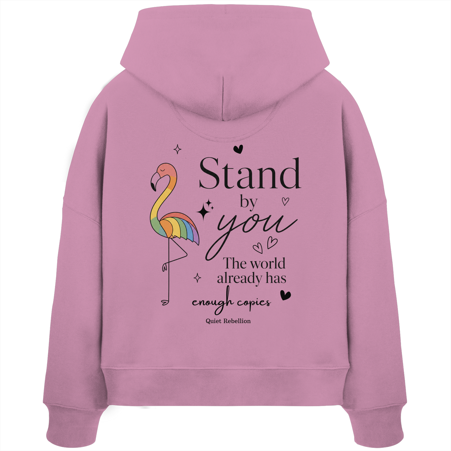 Stand By You - Oversized Shortcut Hoodie (Front-& Backprint)
