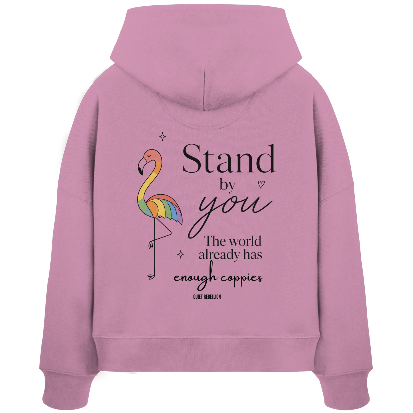 Stand By You - Oversized Shortcut Statement Hoodie (Front-& Backprint)