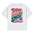 Good day to smash patriarchy - Organic Rolled Sleeves T-Shirt