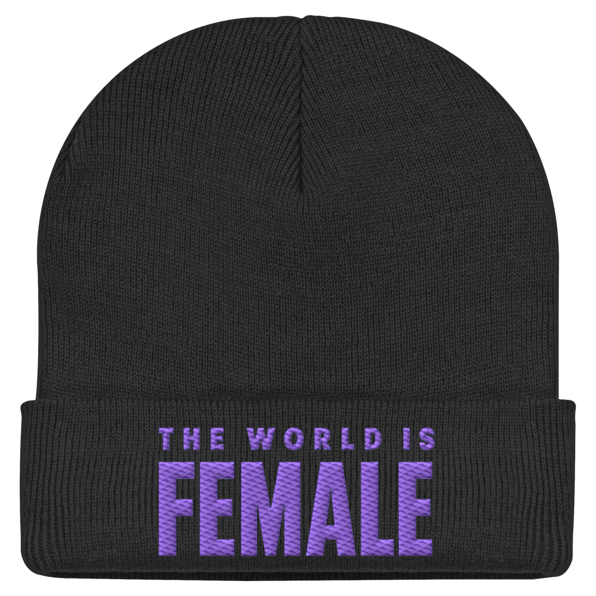 THE WORLD IS FEMALE - Statement Beanie