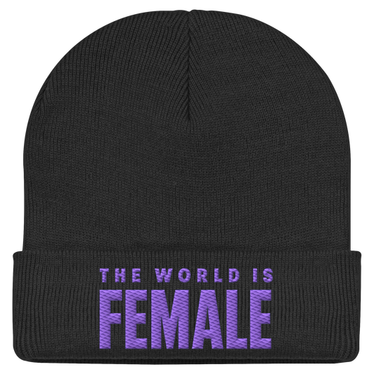 THE WORLD IS FEMALE - Statement Beanie