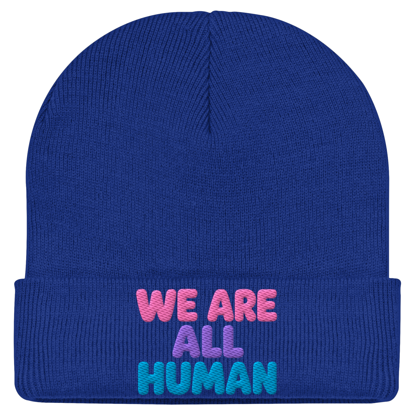 WE ARE ALL HUMAN - Statement Beanie