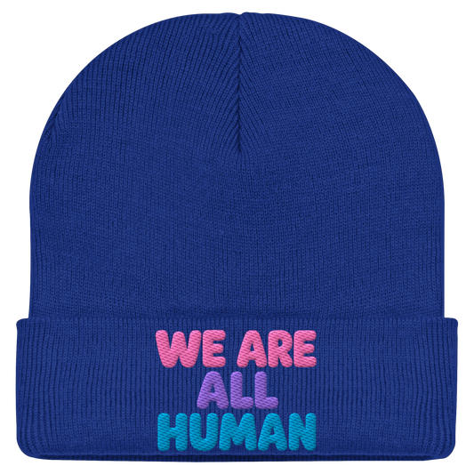 WE ARE ALL HUMAN - Statement Beanie