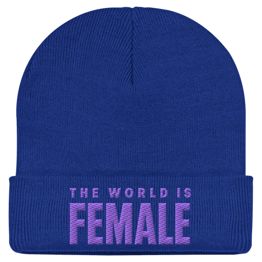 THE WORLD IS FEMALE - Statement Beanie
