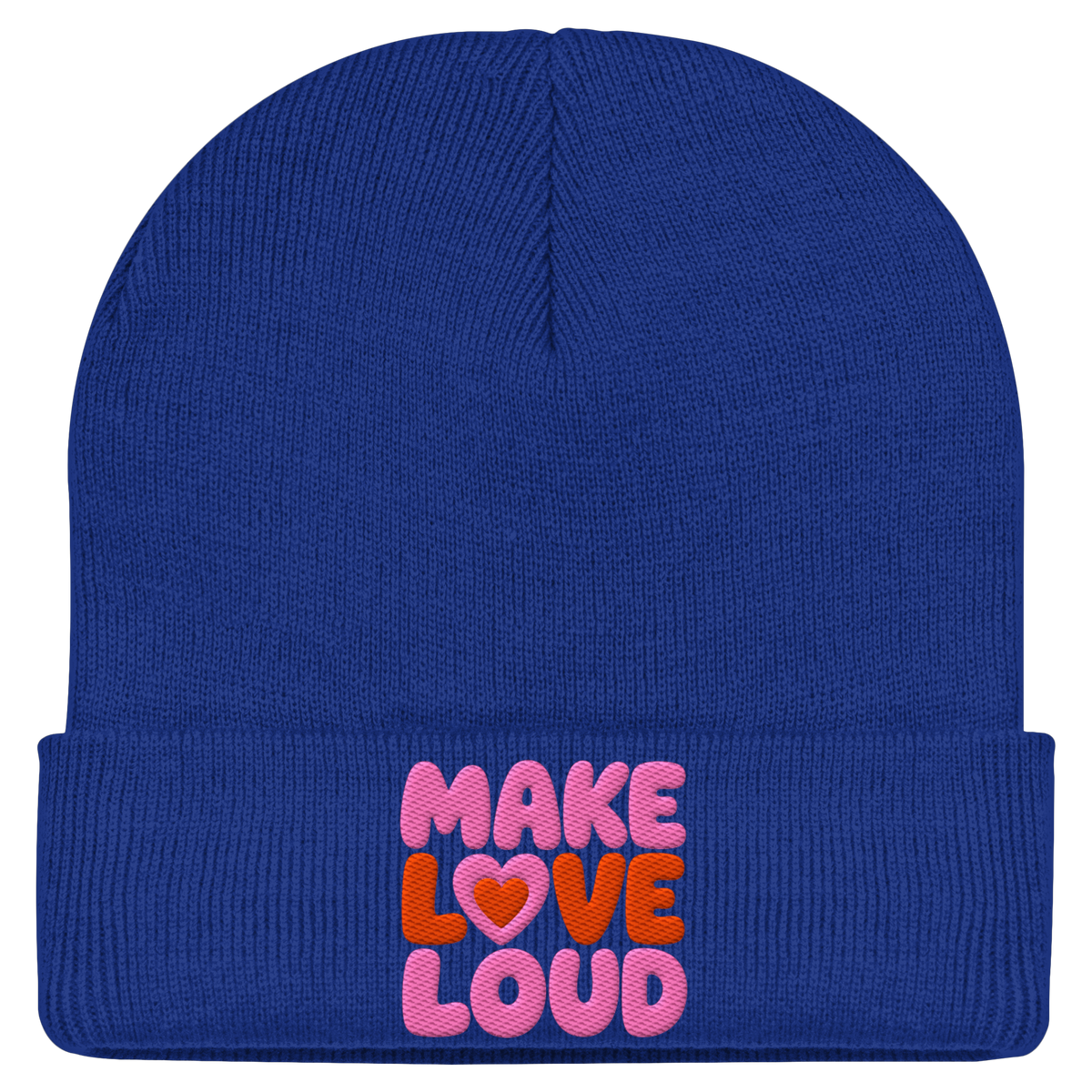 MAKE LOVE LOUD - Classic Statement Beanie  - Classic Beanie