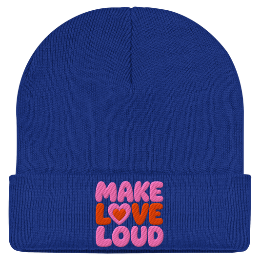 MAKE LOVE LOUD - Classic Statement Beanie  - Classic Beanie
