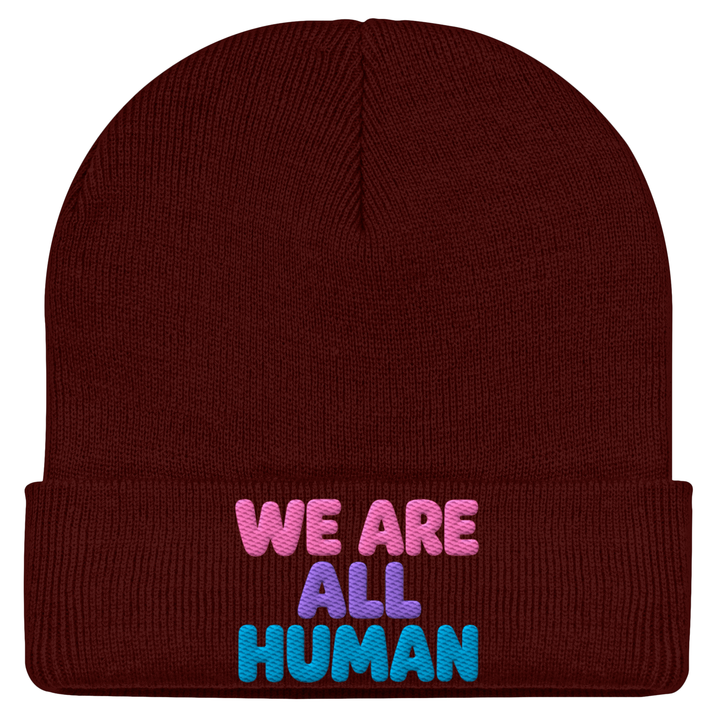 WE ARE ALL HUMAN - Statement Beanie