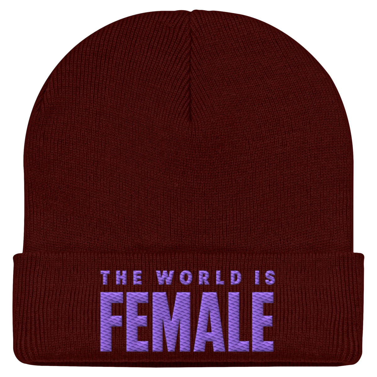 THE WORLD IS FEMALE - Statement Beanie