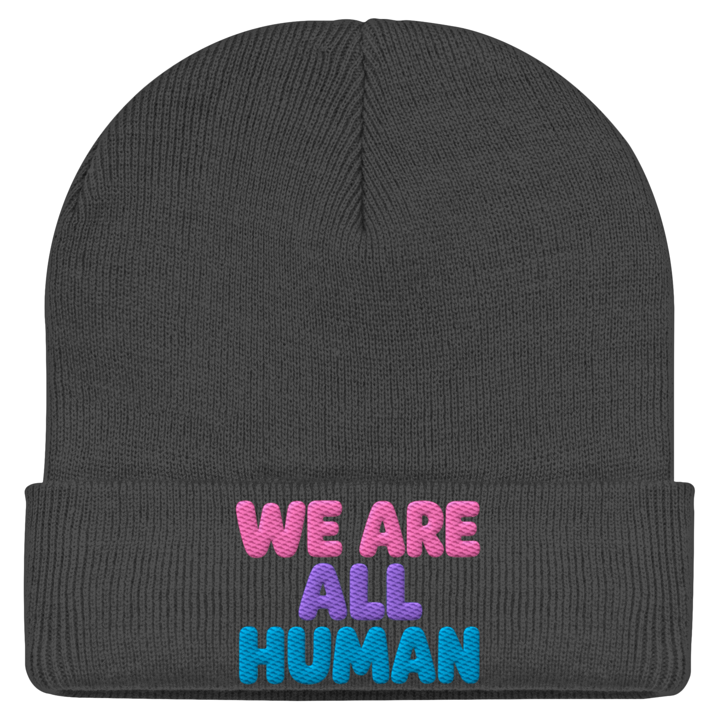 WE ARE ALL HUMAN - Statement Beanie
