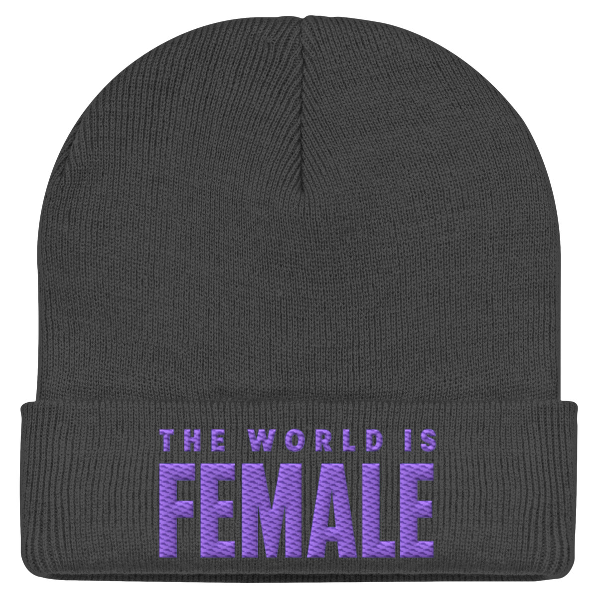 THE WORLD IS FEMALE - Statement Beanie