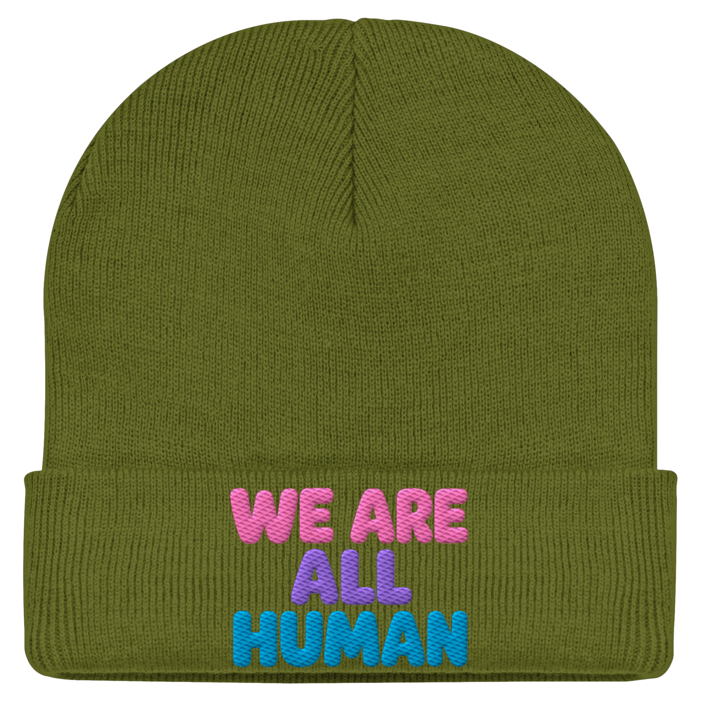 WE ARE ALL HUMAN - Statement Beanie