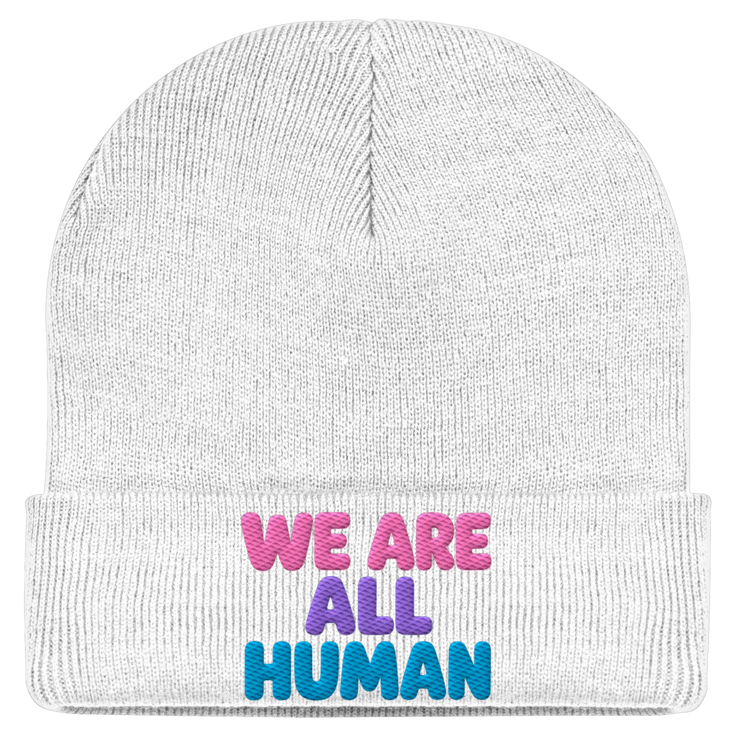 WE ARE ALL HUMAN - Statement Beanie