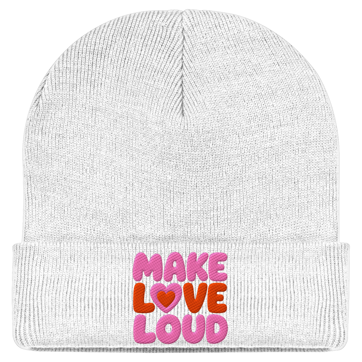 MAKE LOVE LOUD - Classic Statement Beanie  - Classic Beanie