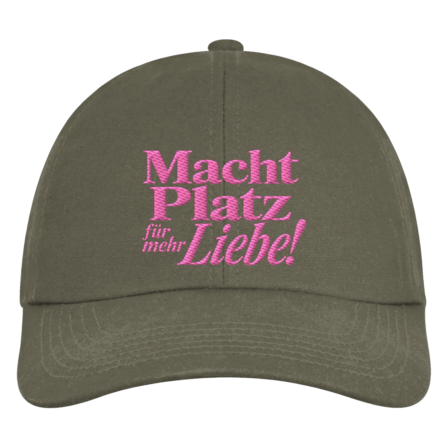 Macht Platz für mehr Liebe - Organic Basecap - Organic 6-Panel Cap