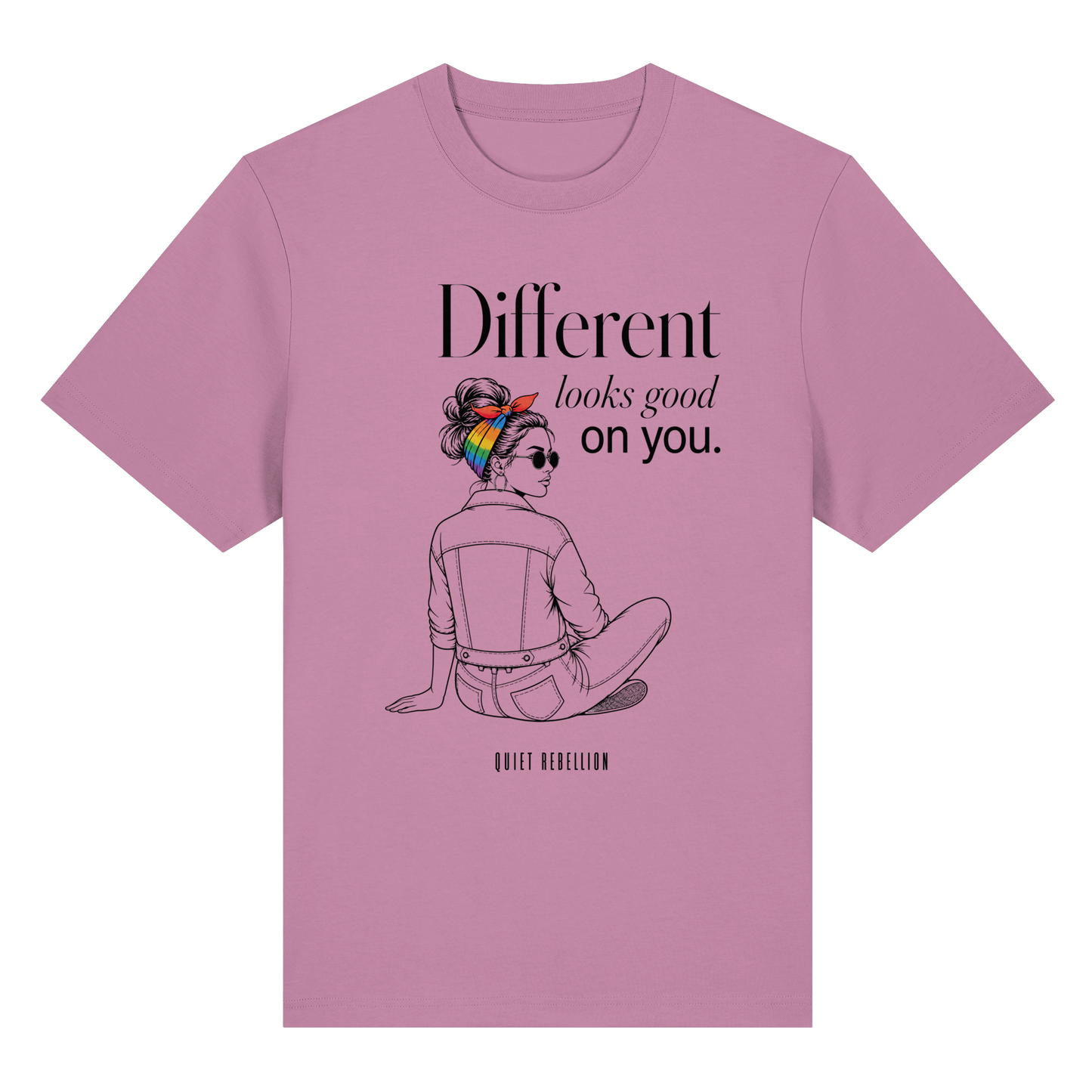 Different Looks Good On You - Organic Statement Shirt (Frontprint)