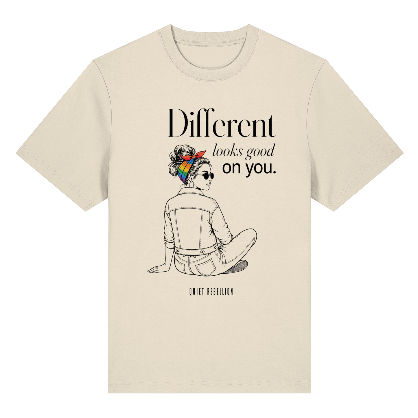 Different Looks Good On You - Organic Statement Shirt (Frontprint)