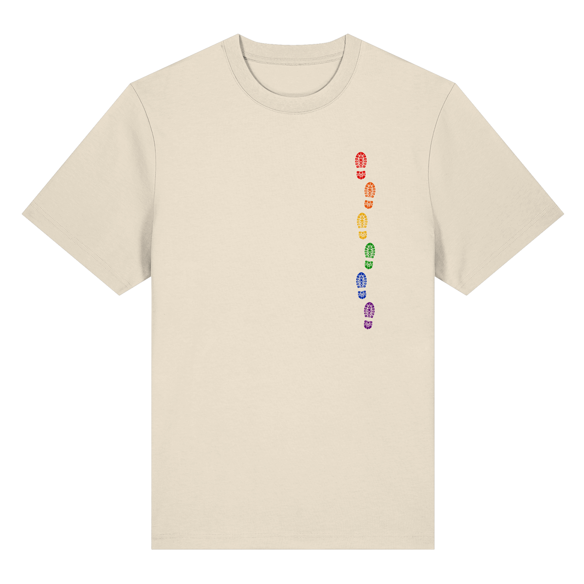 Wir gehen keinen Schritt zurück - Organic Statement Shirt (Front-& Backprint)