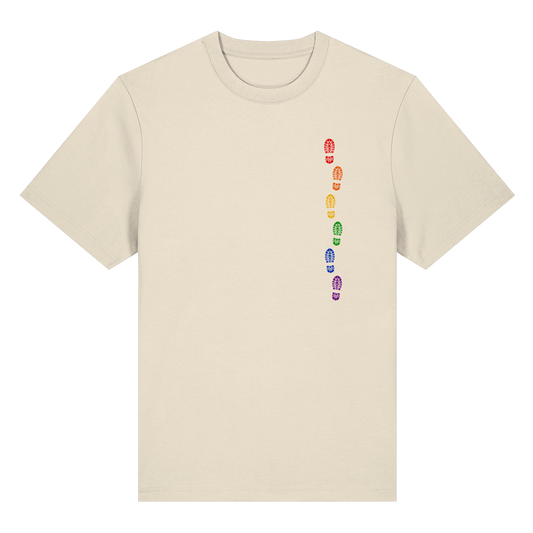 Wir gehen keinen Schritt zurück - Organic Statement Shirt (Front-& Backprint)
