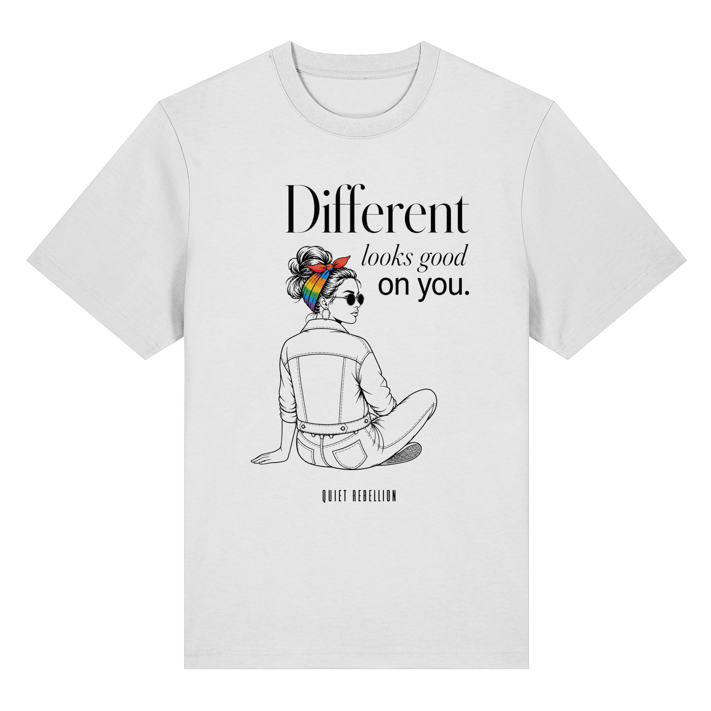 Different Looks Good On You - Organic Statement Shirt (Frontprint)