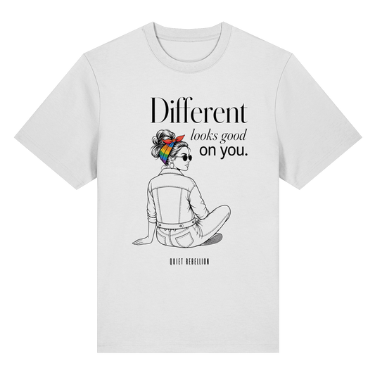 Different Looks Good On You - Organic Statement Shirt (Frontprint)